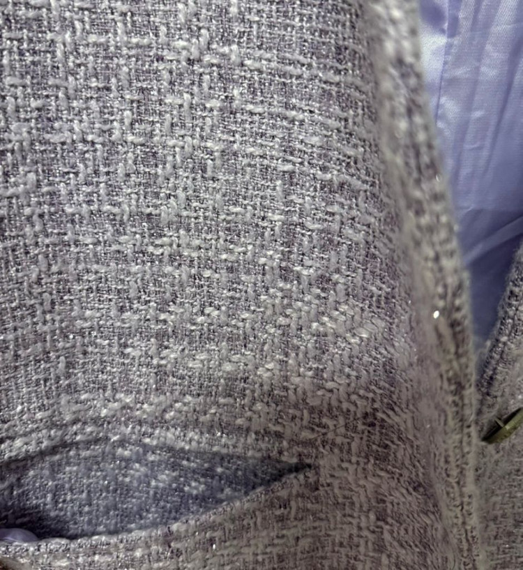 파파야 퍼플 트위드 자켓 이미지