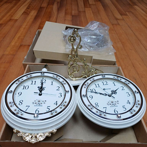 아남 양면 무소음 엔틱 벽시계 새제품 저렴하게 드립니다~ 이미지