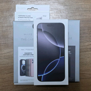 미개봉 자급제 아이폰 16프로맥스 1TB 블랙 + 필름&케이스 판매 이미지