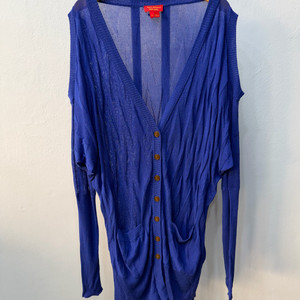 정품) 비비안웨스트우드 루즈핏 어깨절개 가디건 S 이미지