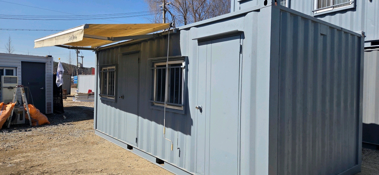 3x6. 어닝설치된 컨테이너 이미지