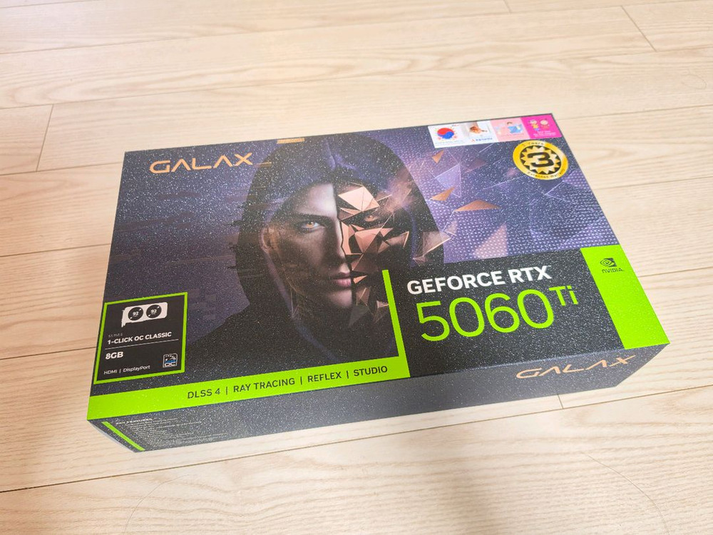 미개봉 갤럭시 GALAX RTX 5060Ti 8GB 이미지