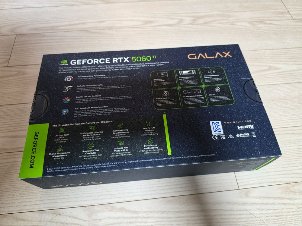 미개봉 갤럭시 GALAX RTX 5060Ti 8GB 이미지