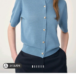 더캐시미어 실크 블렌드 하프 가디건 이미지