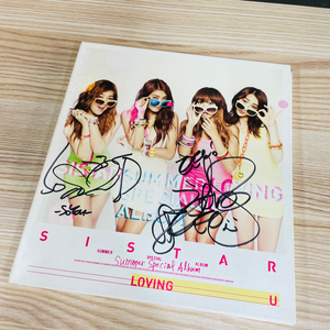 [친필싸인앨범] 씨스타 SISTAR 썸머스페셜앨범 Loving U (소유, 효린 싸인) 이미지