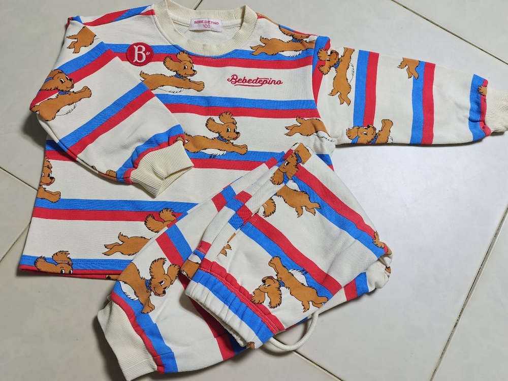 베베드피노 제스 맨투맨 셋업 키즈100 이미지