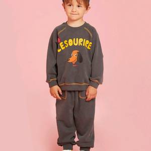 베베드피노 꽁뜨 피그먼트 맨투맨 셋업 키즈100 이미지