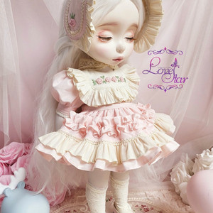 베이비돌 럽스타님 핑크 원피스 세트 판매 이미지