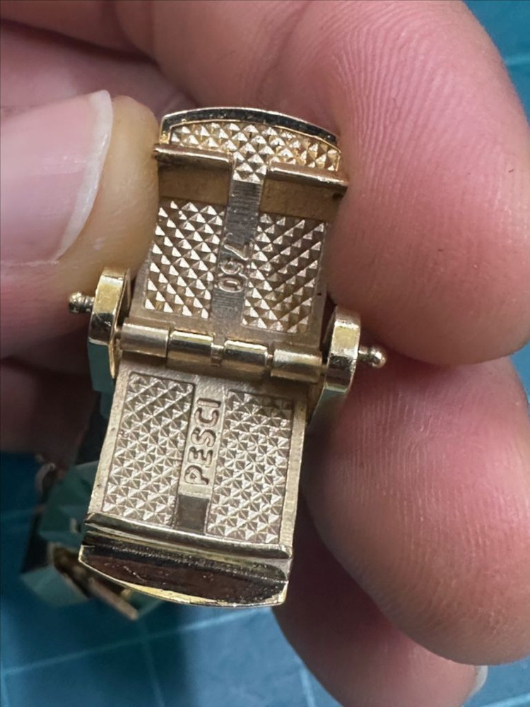 18k 남자 팔각 양면 광폭팔찌 22.2돈 이미지