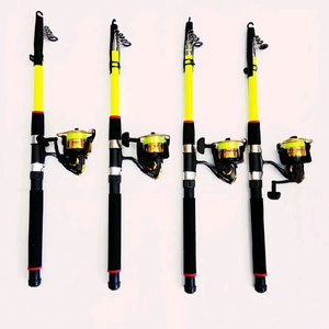 원투낚시대3m4대+4000번릴4대+릴줄 민물,바다 겸용 이미지