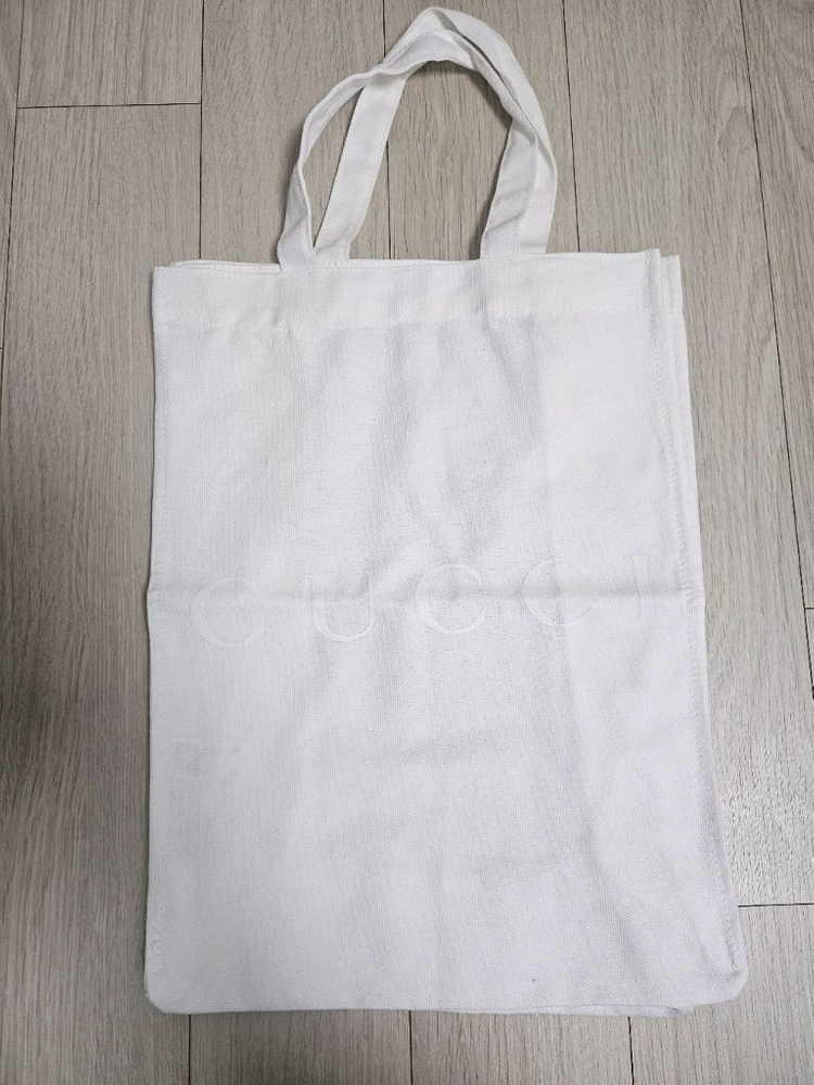 정품) 구찌 면 에코백 화이트 이미지