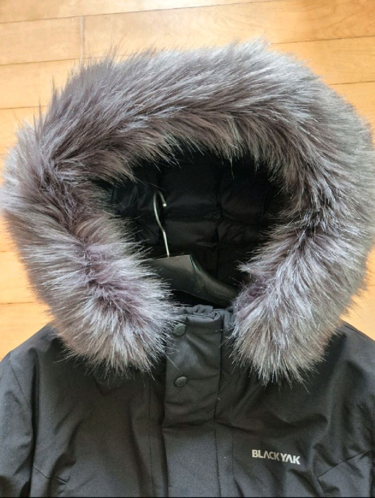 블랙야크 아틱 키즈 롱패딩/175/블랙 이미지