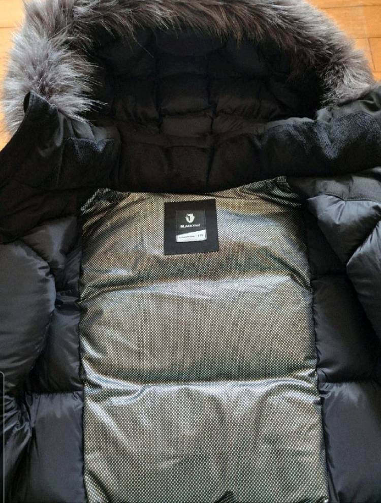 블랙야크 아틱 키즈 롱패딩/175/블랙 이미지