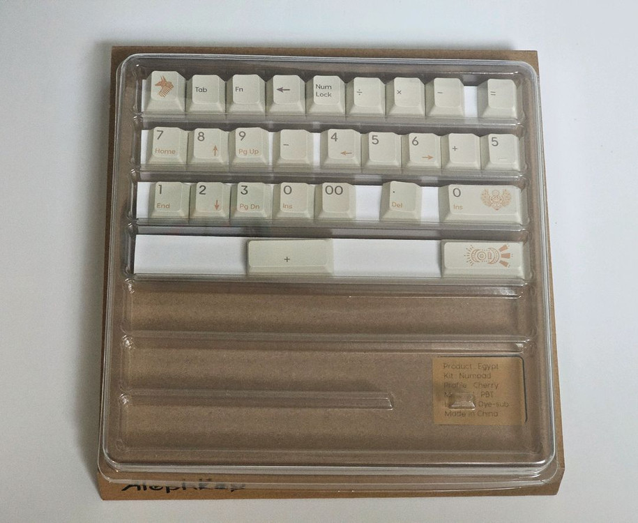 Alephkey 이집트 PBT 베이스 + 넘패드 키캡세트 이미지