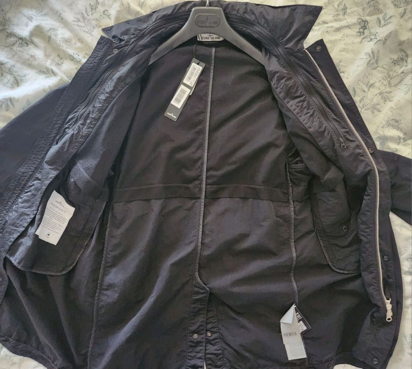 스톤아일랜드/NYLON BATAVIA TC 코트/M/블랙 이미지