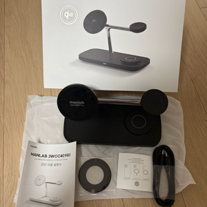 만렙 Qi2 3in1 맥세이프 고속 무선충전기 단순개봉 이미지