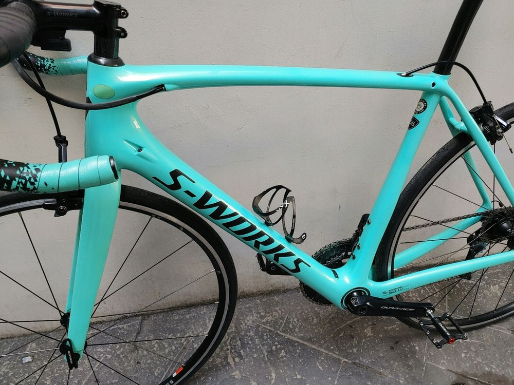 상태최상 20년 조립 스페셜라이즈드 에스웍스 풀 듀라에이스 di2(전자식) 카본 로드자전거 56사이즈 팔아요. 이미지