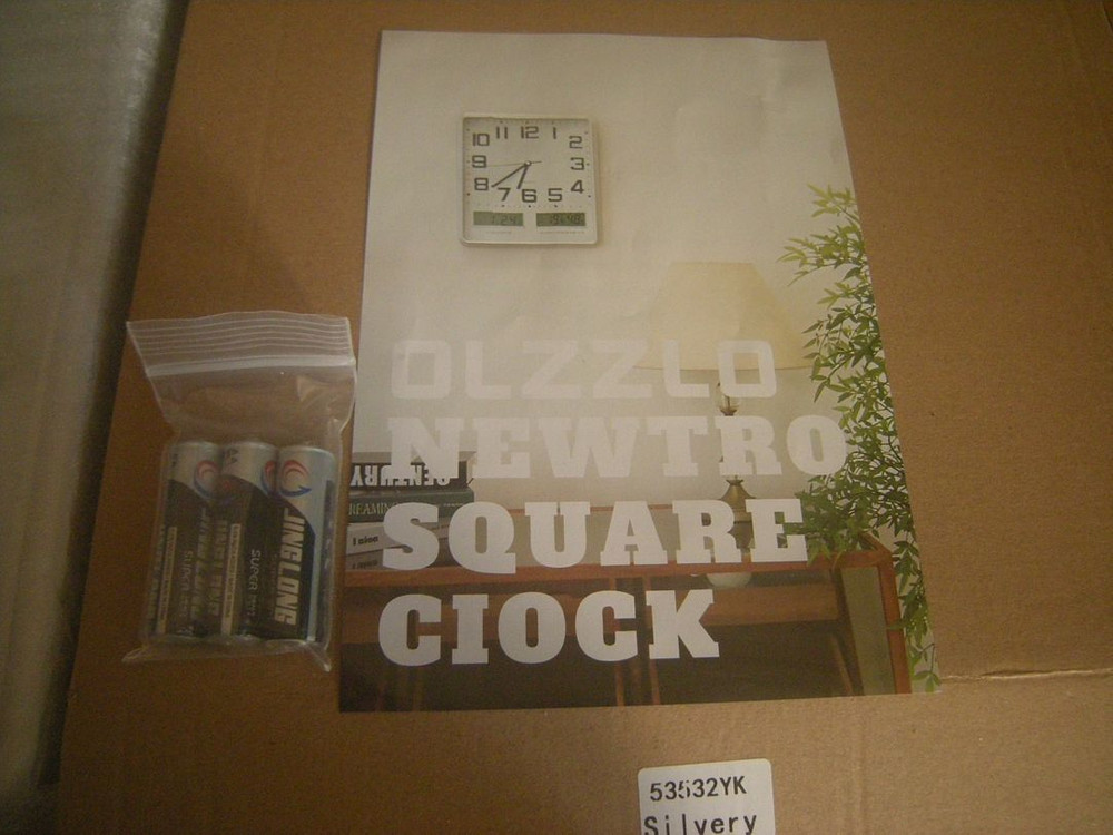 알랑무소음 레트로LED사각고급벽시계 야광제품/아이폰 이케아 한샘 가구가전인테리어소품 엘지삼성tv모니터 나이키 캠핑 이미지