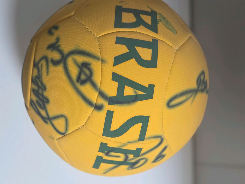 브라질축구대표팀 싸인공 축구공 이미지