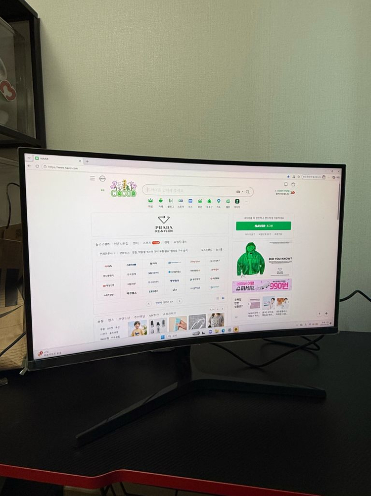 삼성 27인치 WQHD 144hz 커브드 게이밍 모니터 판매합니다 이미지