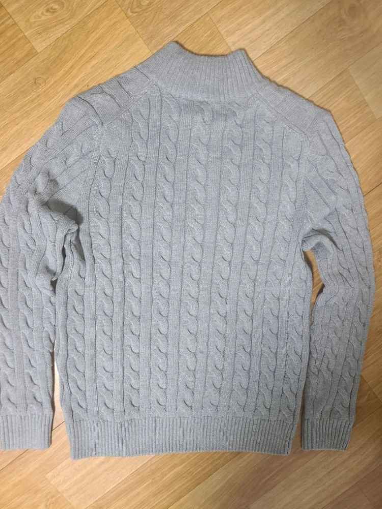 폴로 랄프로렌 꽈배기 반집업 니트 스웨터 이미지