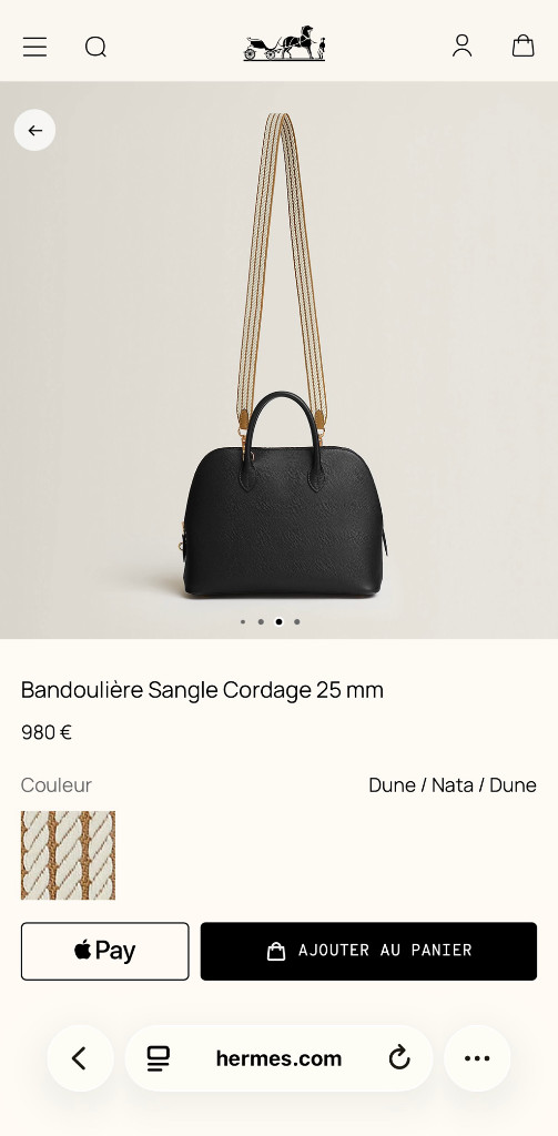 에르메스 매장구입 스트랩 새상품 85cm 인보이스포함 풀구성 정가 이하 이미지