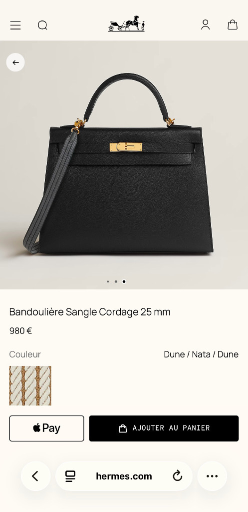 에르메스 매장구입 스트랩 새상품 85cm 인보이스포함 풀구성 정가 이하 이미지