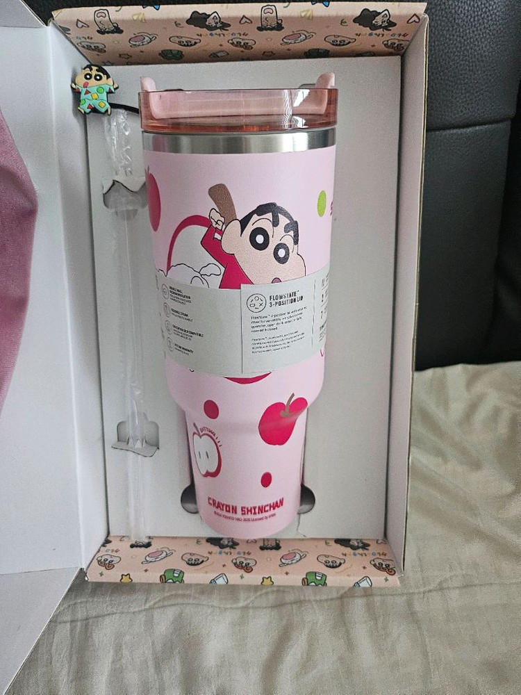 스탠리 짱구 퀜처 H2.0 텀블러 40oz 핑크 이미지