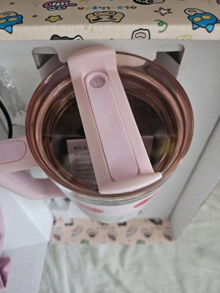 스탠리 짱구 퀜처 H2.0 텀블러 40oz 핑크 이미지