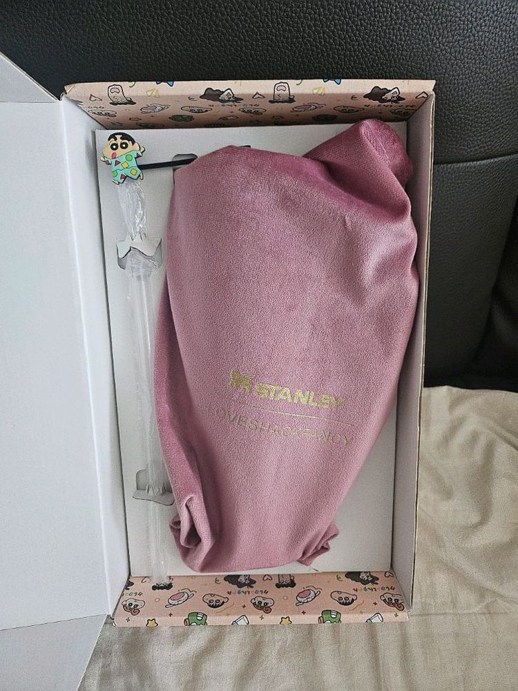 스탠리 짱구 퀜처 H2.0 텀블러 40oz 핑크 이미지