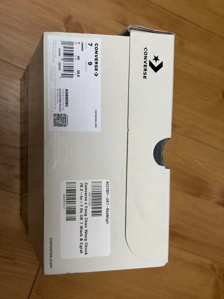 컨버스 펑첸왕 척70 로우 투인원 블랙 255 이미지