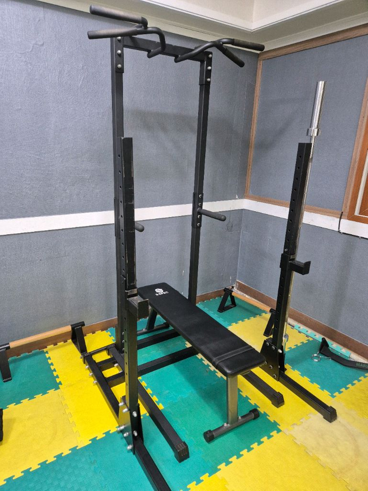 힘콩철봉+플라이 / 중량원판+바벨 판매합니다 이미지