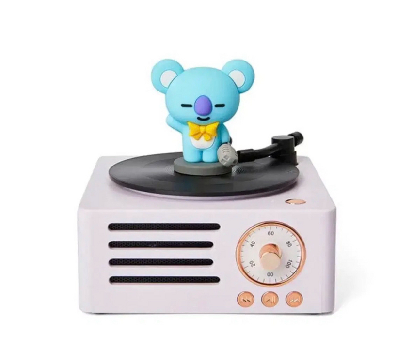 BTS BT21 턴테이블 블루투스 스피커 이미지