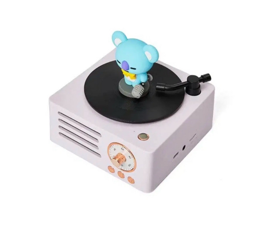 BTS BT21 턴테이블 블루투스 스피커 이미지