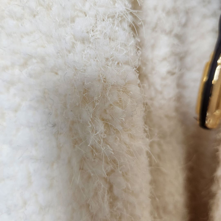 (새제품)McGinn 매긴 여우털 100%부클 코트 55반 ~66사이즈 이미지