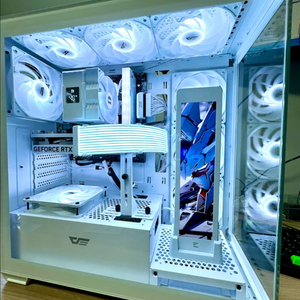 RTX 5060 새 그래픽카드 장착! 화이트 감성 게이밍 PC 완성형 이미지