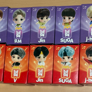 BTS TinyTAN 맥도날드 해피밀 피규어 10종 이미지