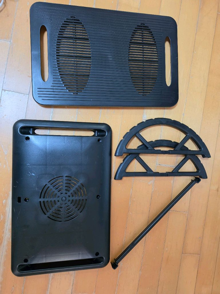 각도조절 가능한 발받침대 다리받침대 풋레스트 (블랙) 리빙숲 브리즈 이미지