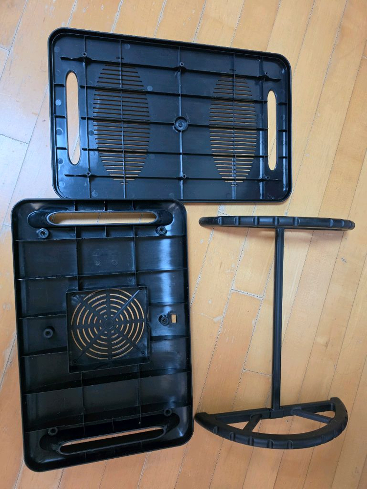 각도조절 가능한 발받침대 다리받침대 풋레스트 (블랙) 리빙숲 브리즈 이미지