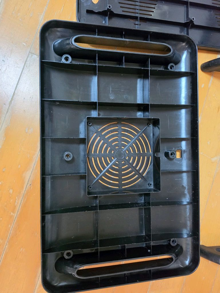 각도조절 가능한 발받침대 다리받침대 풋레스트 (블랙) 리빙숲 브리즈 이미지