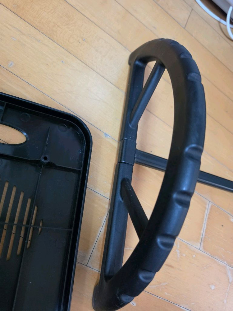 각도조절 가능한 발받침대 다리받침대 풋레스트 (블랙) 리빙숲 브리즈 이미지