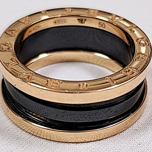 정품 불가리 비제로원 50호 2밴드 23년11월구매 세라믹 반지.링 이미지