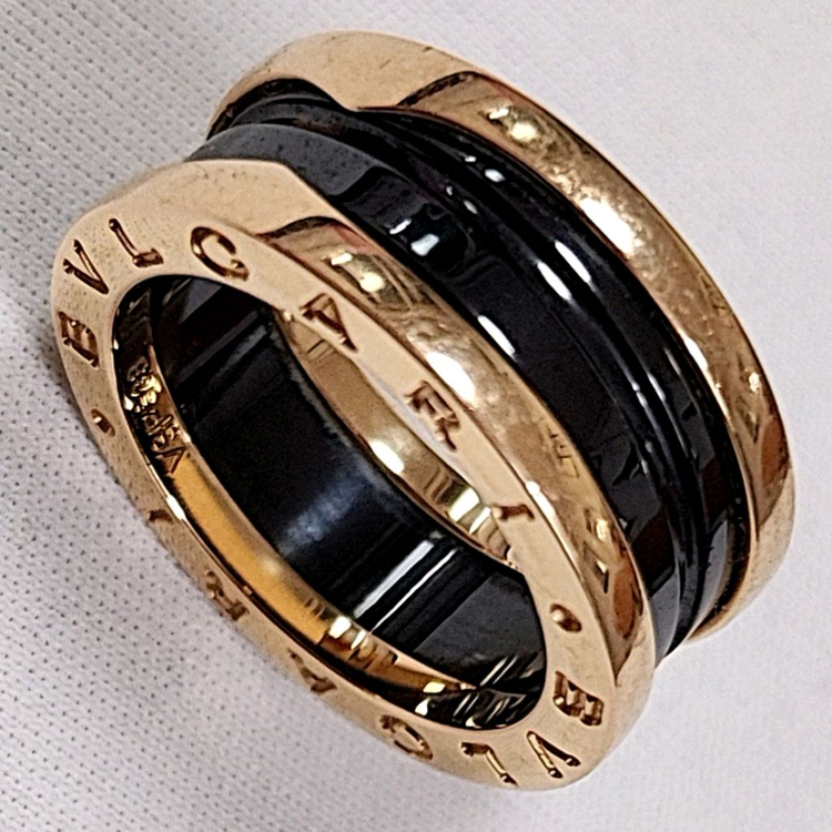 정품 불가리 비제로원 50호 2밴드 23년11월구매 세라믹 반지.링 이미지