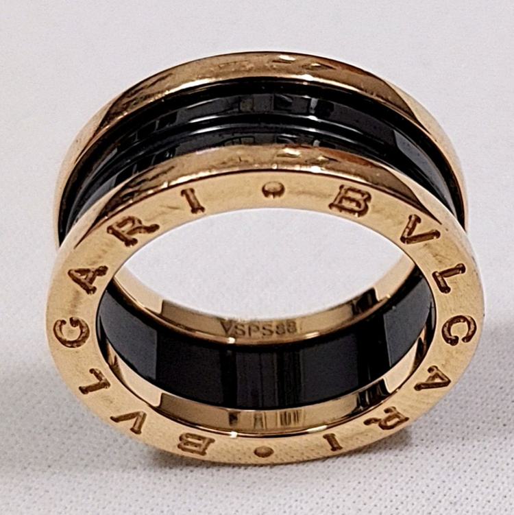 정품 불가리 비제로원 50호 2밴드 23년11월구매 세라믹 반지.링 이미지