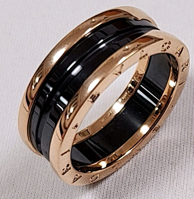 정품 불가리 비제로원 50호 2밴드 23년11월구매 세라믹 반지.링 이미지