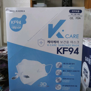 케이케어 보건용 마스크 대형 KF94 3D 50매 이미지