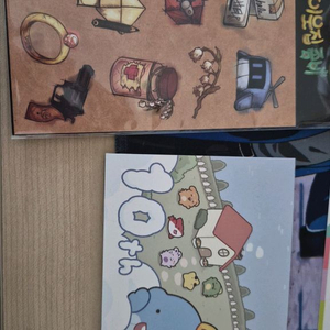 잠뜰 10주년 옆서, 이웃좀 스티커 판매 분철 이미지