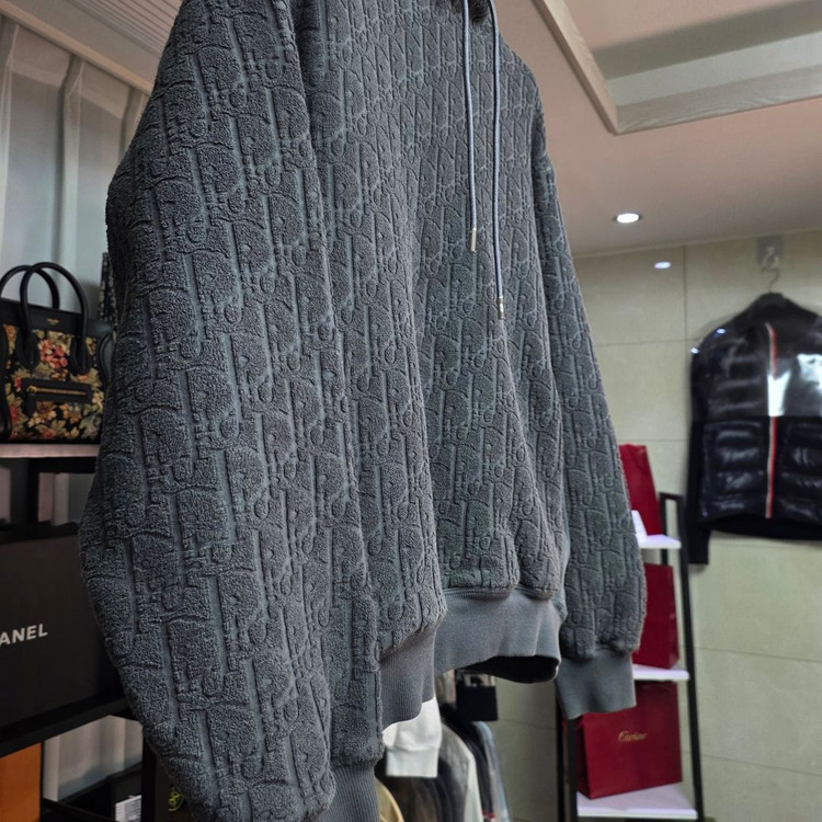 {클로젯}[XL]디올 오블리크 코튼 테리 자카드 후드티 이미지