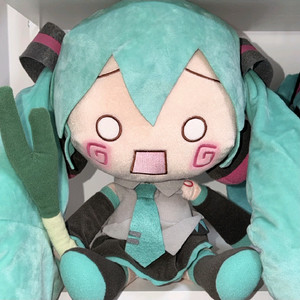 하츠네 미쿠 후와푸치 점보 메가 봉제 인형 누이 인형 이미지