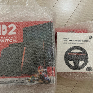미개봉 닌텐도 스위치2 마리오카트월드 세트 + 조이콘 핸들 컨트롤러 판매합니다 이미지